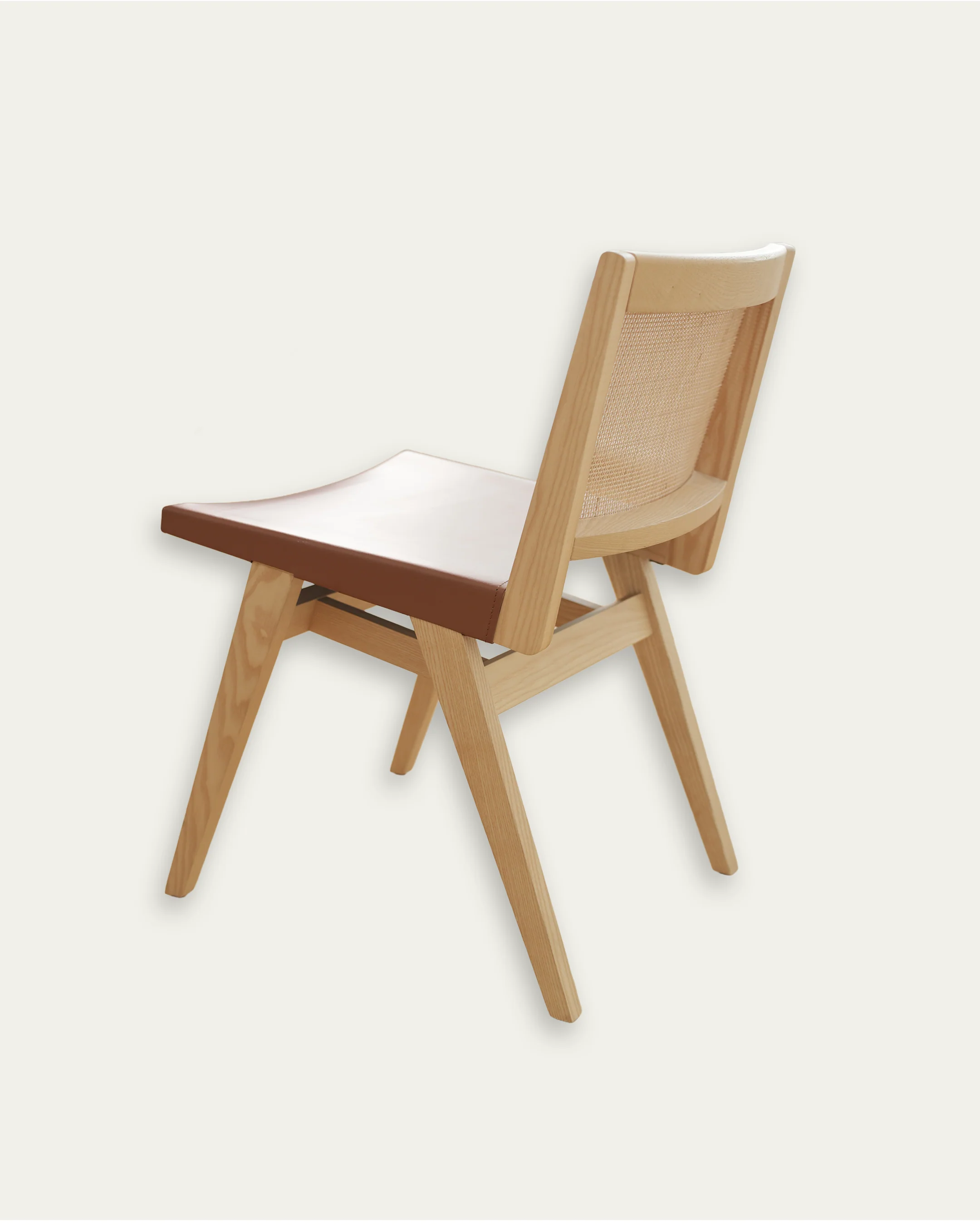 Donna Rattan Chair Armless in Cognac - Image 4